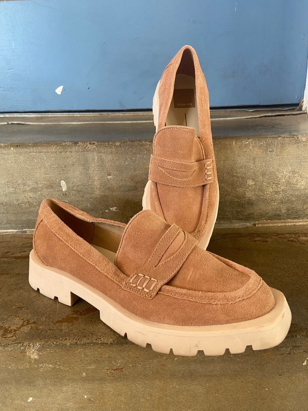 Dolce Vita Elias suede lug sole penny loafer